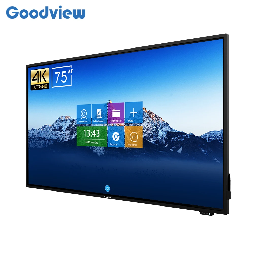 Goodview 75 inch interactive touch screen whiteboard smart in bangladeshi price classroom electronic