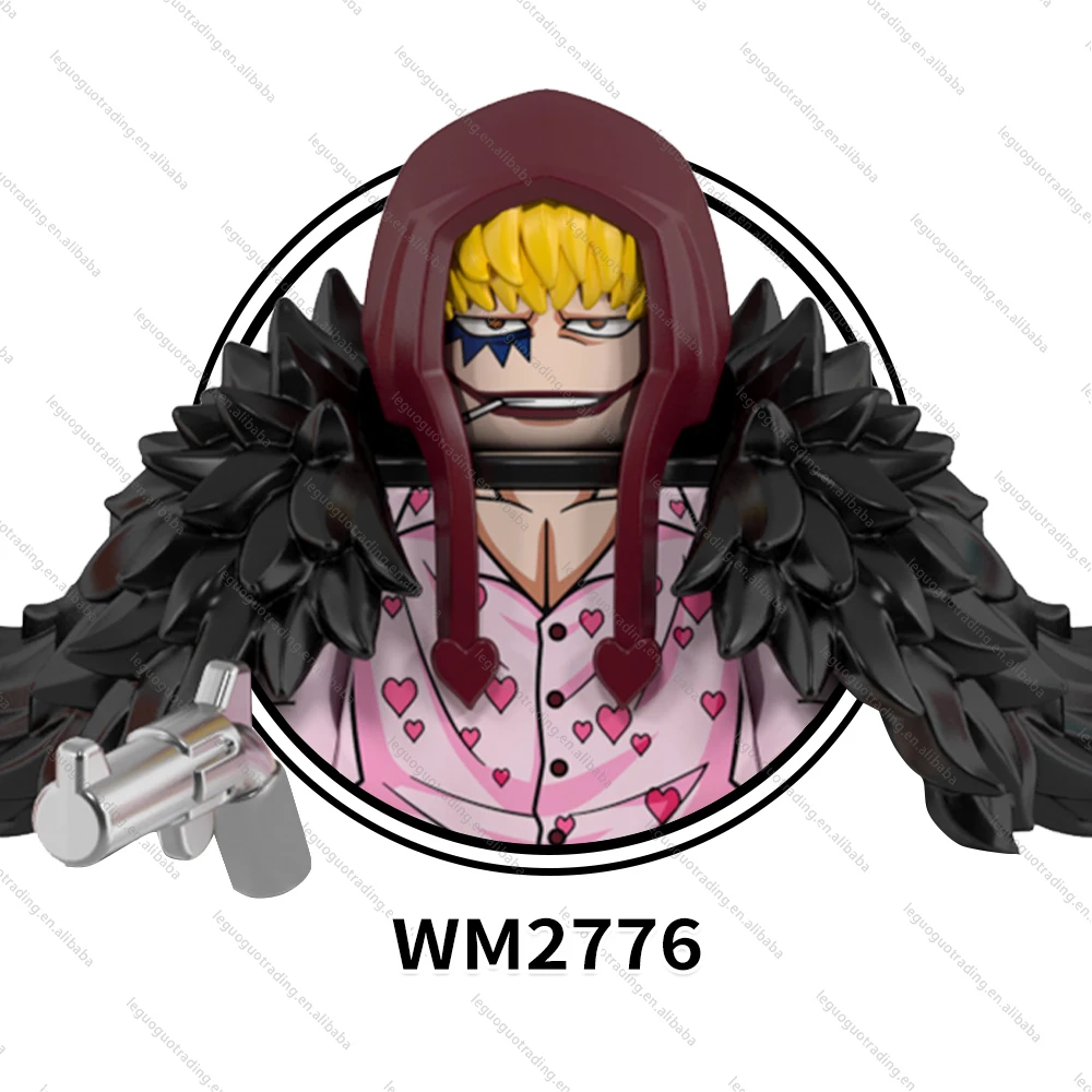 WM6190 Dracule Mihawk Buggy Trafalgar D. Water Law Sir Crocodile Boa Hancock Jinbe Donquixote Rosinante Building Block Kids Toys