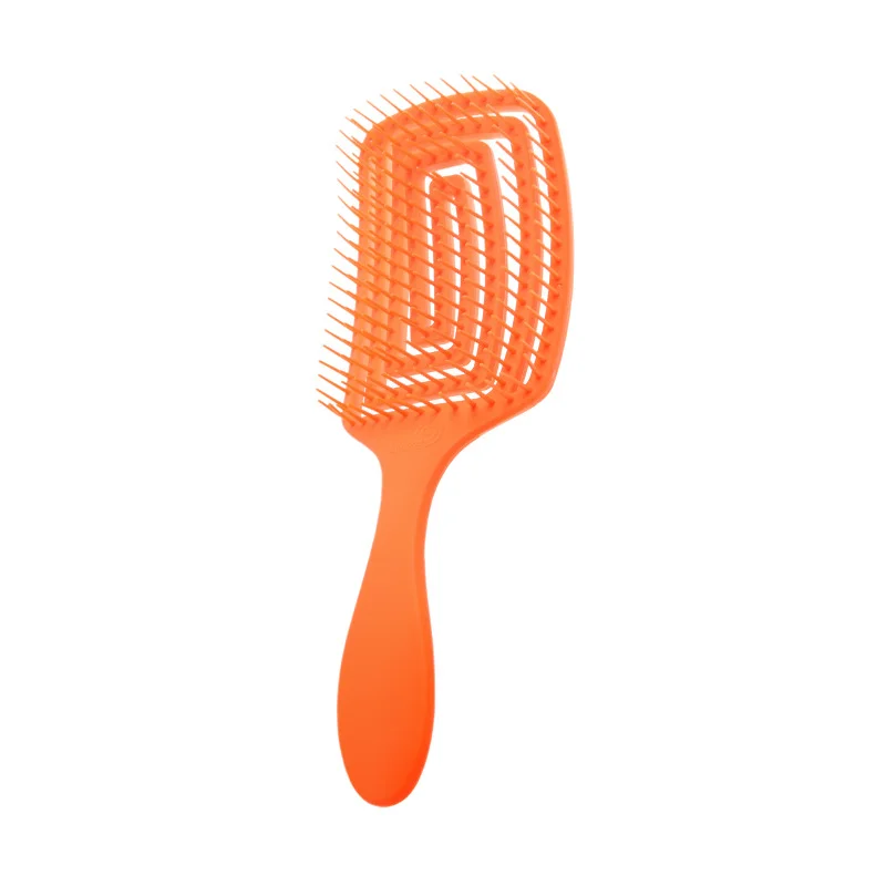 Wholesale hollow tangles brush Danman brush logo square curve wave brush wide tooth hair tools hair comb