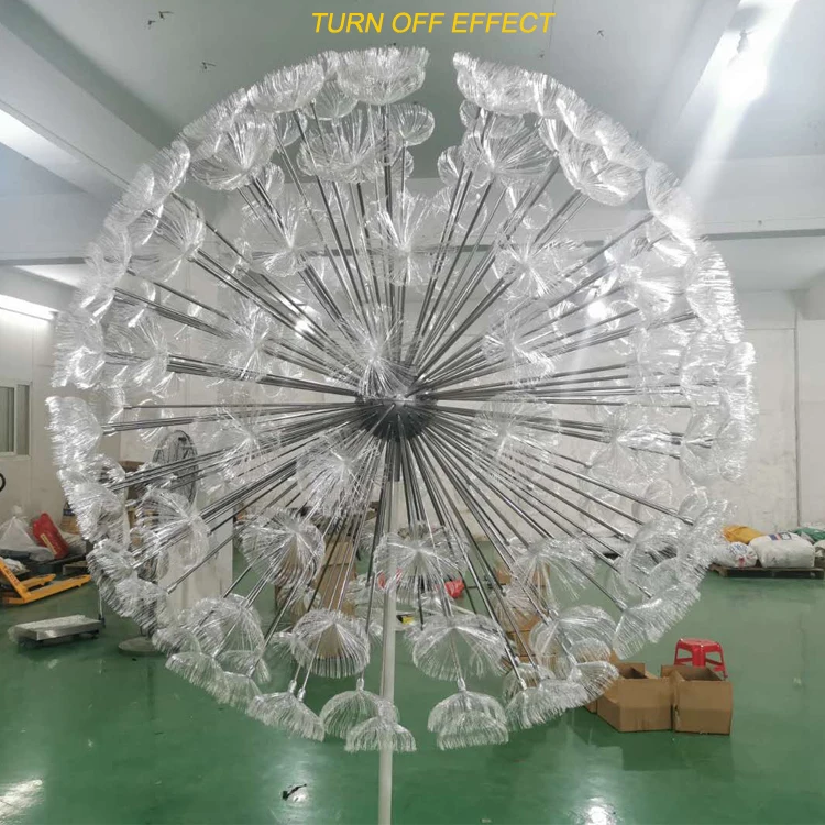 3D Led dandelion light commercial supplies outdoor waterproof decorating lights fiber optic flowers dandelion lights