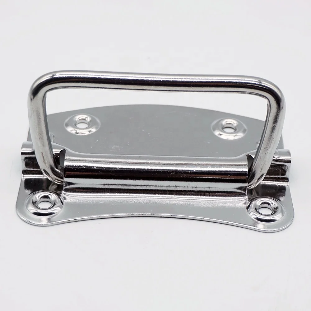 Custom high quality 304 flight case parts Heavy duty large dish handle metal hande for box parts L206
