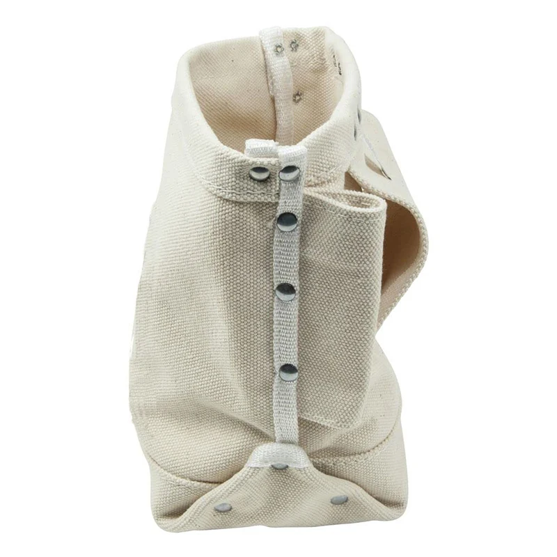 Factory OEM 38OZ Waxed Canvas Bolt Bag Heavy Duty Tool Bag for Bolt Storage with Bull Pin Loops and Belt Strap Connect waist bag