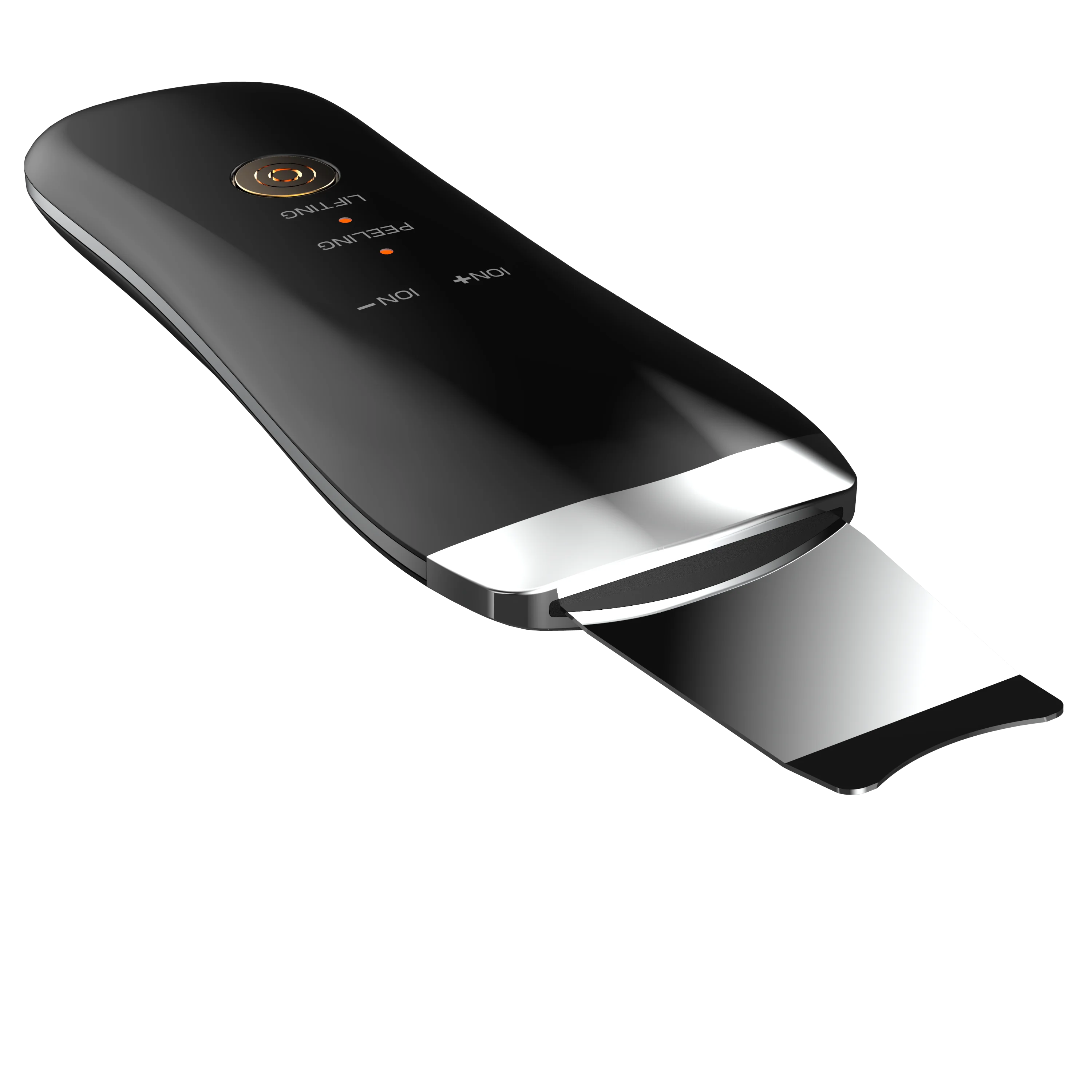 Fashion Handheld Mini Multi-function Wireless EMS Warming Micro Peeling Lifting Clean Face Skin Care Beauty Scrubber Device