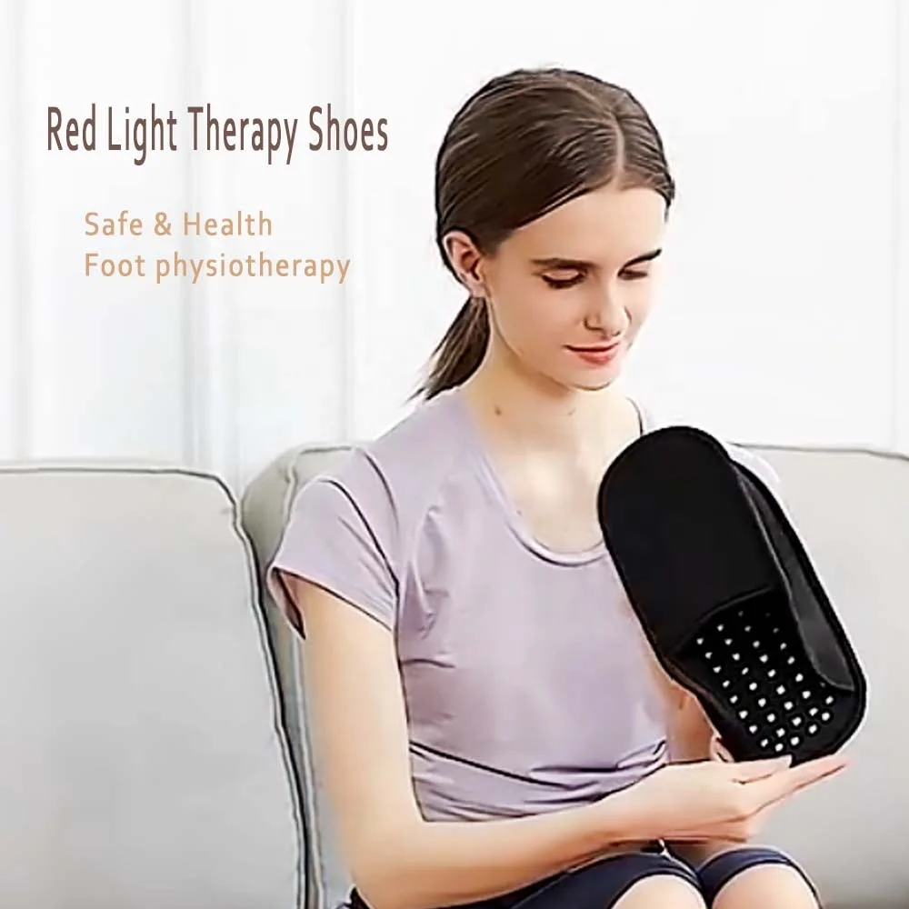Customized Oem Odm Health Care Infrared Red Light Therapy Shoes Pain Relief And Deep Muscle Relaxation Foot Care Slippers