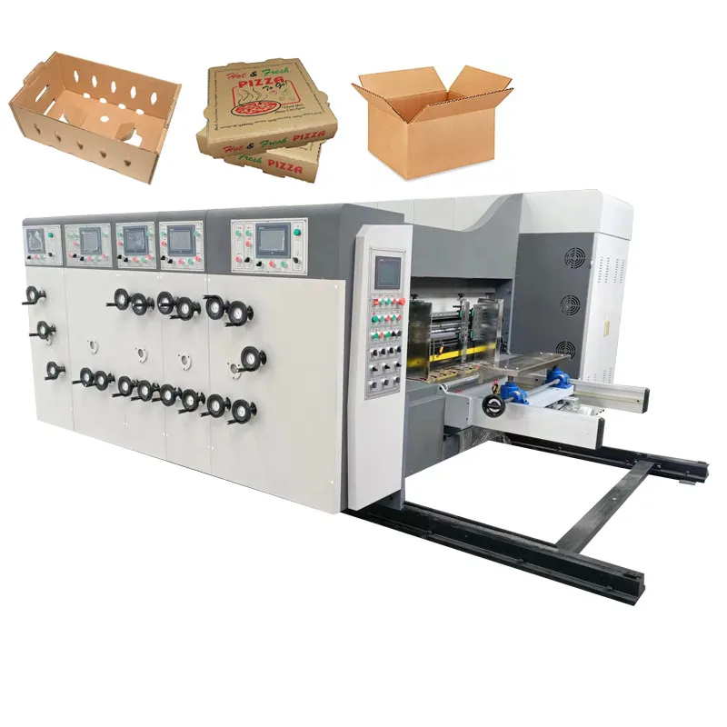 pizza box making machine automatic box packing machine printer carton box packaging machine