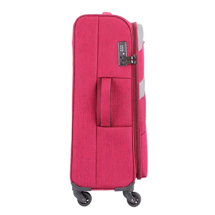 
Wholesale Fabric trolley travel suitcases bag 20 24 28 inch nylon material light weight luggage set 