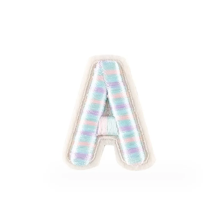 Оптовая продажа 4 см 3d вышивка A-Z 26 Английский алфавит патч буквы железо на патчи