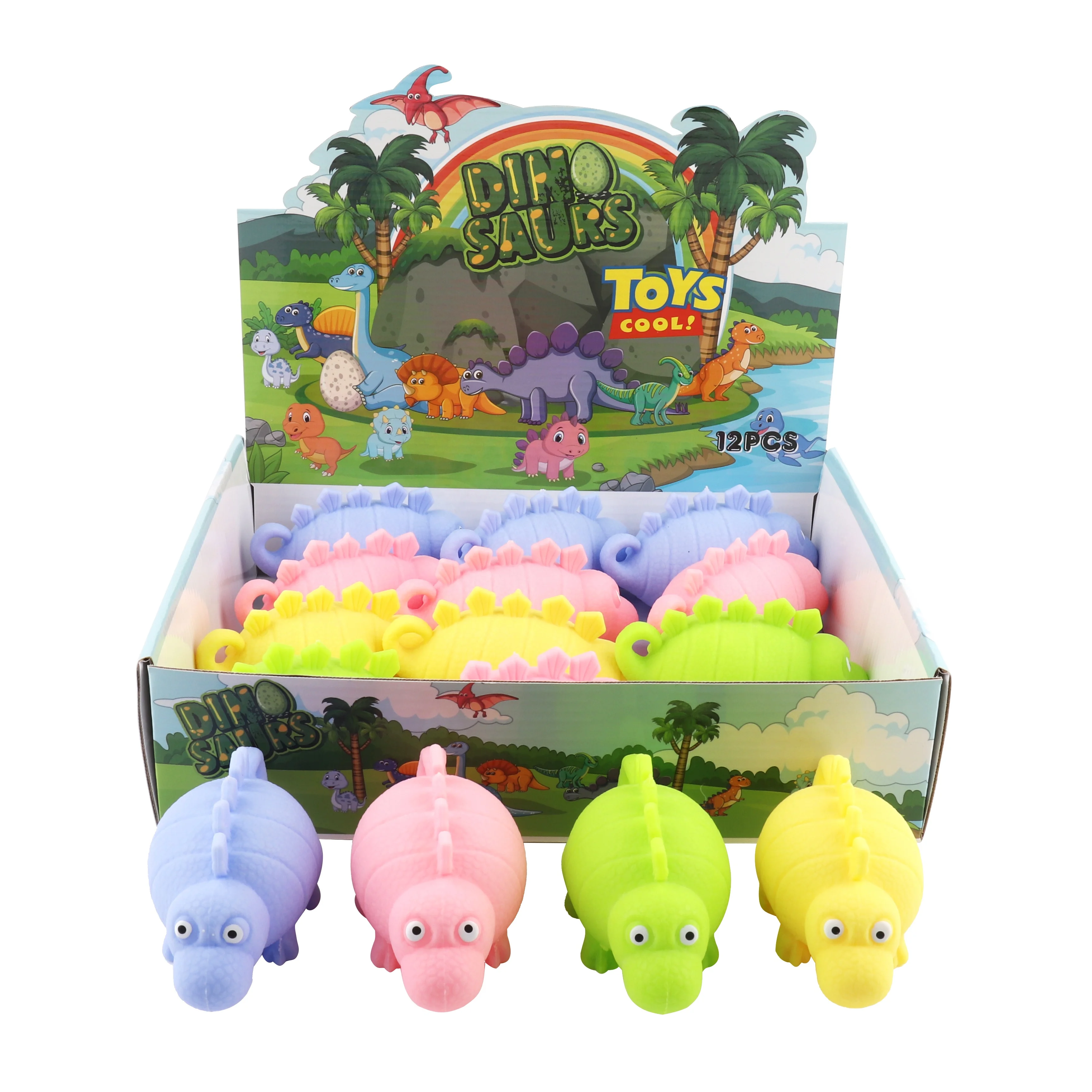 2023 Hot Cool large Dinosaur Puffer Ball toy Flashing Light Up Puffer Ball Kawaii Squishy Puffer Ball for kids gift