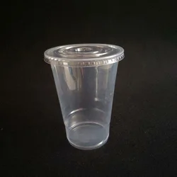 Odm 16Oz Heat Resistance Food Safe Clear Pp Juice Cup With Flat Lid Wholesaler