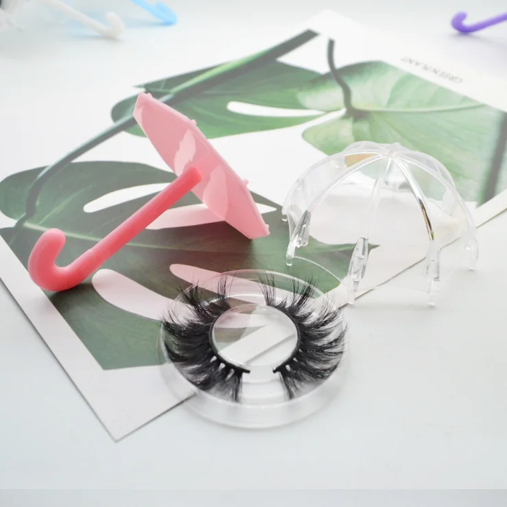 
New trend wholesale 3d mink eyelash packaging custom umbrella boxes 