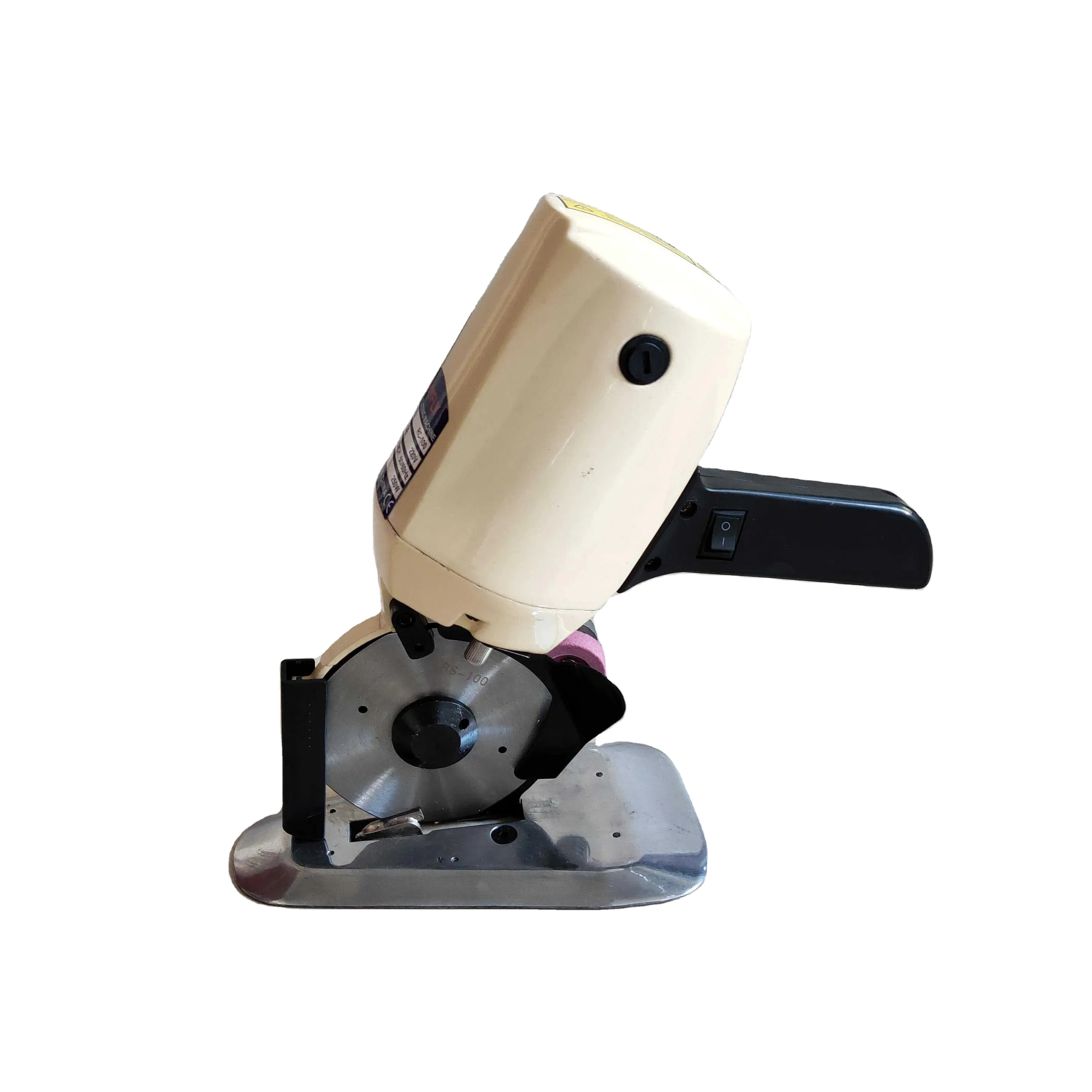 Hot sell RC-100 100MM automatic fast speed garment round knife cutting machine for fabric cutting machine
