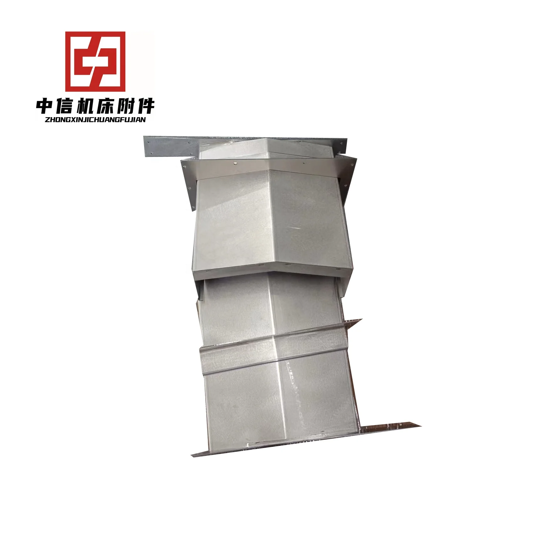 China Factory Manufacturing Steel Plate Cover Telescopic Bellow Cover For Protect Guide Way