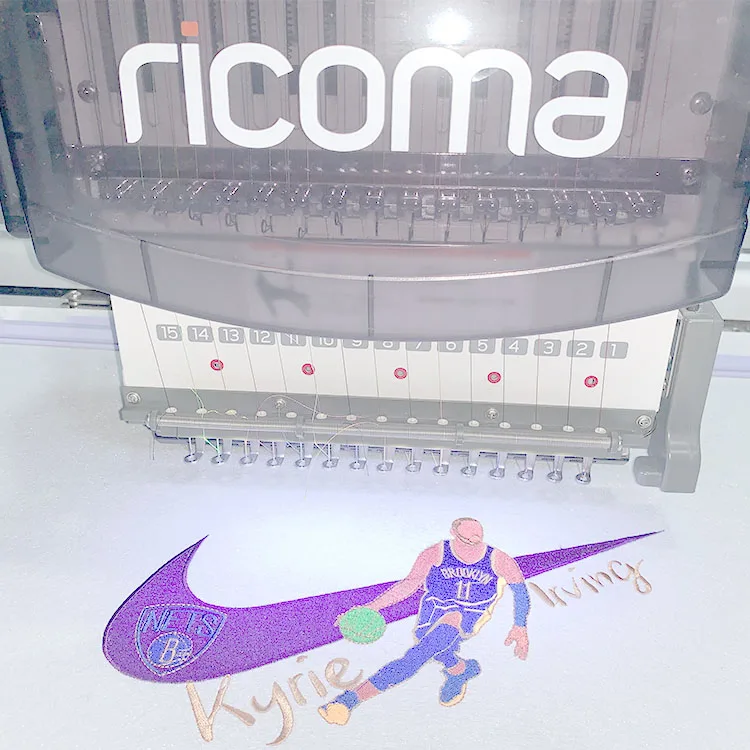 Промышленная вышивальная машина Ricoma с одной головкой 15 игл для