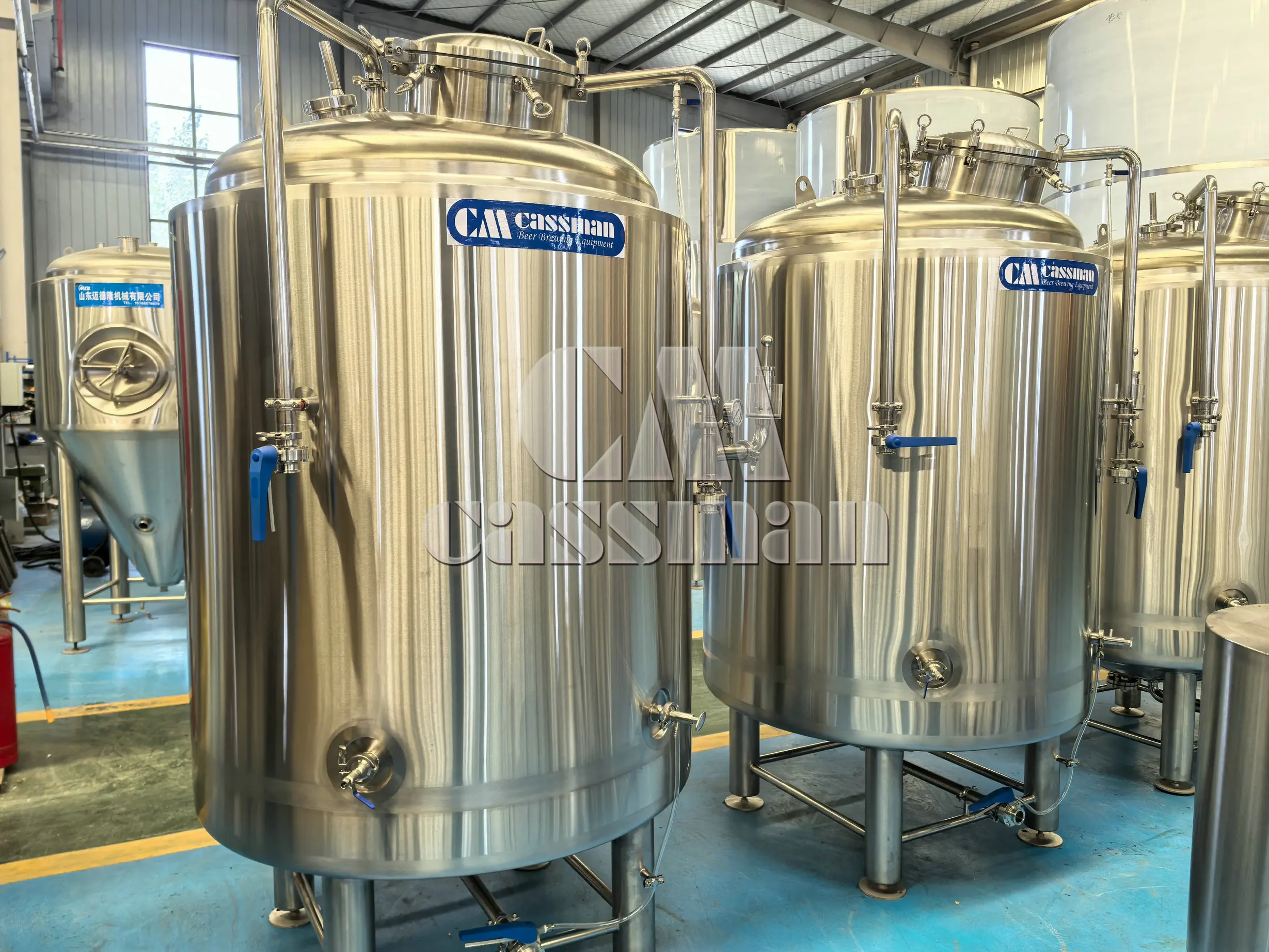 3T 4T 5T 10T Large Volume Slim and tall design Fermentation Tank Craft Beer Brewery Jacketed Conical Fermenter