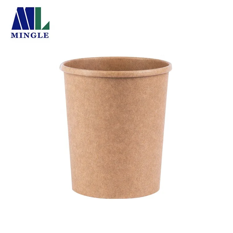 
Disposable Paper Kraft Soup Cup Takeaway Soup Container 