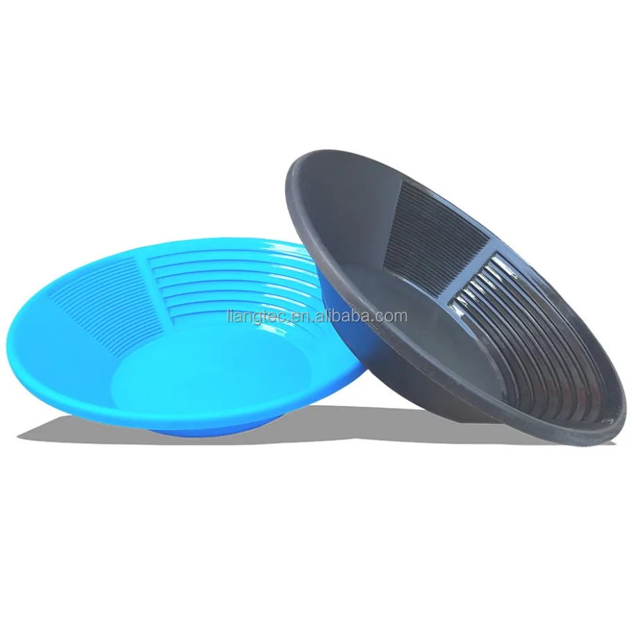 Gold panning pan for the sand, alluvial, placer gold mine for gold seekers
