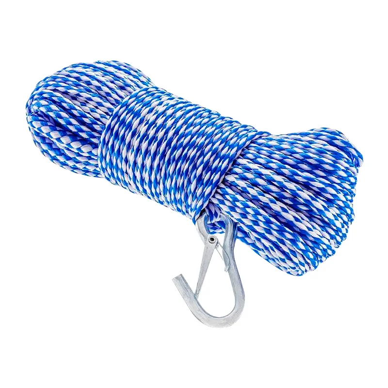 Hollow Braided PP-Polypropylene Anchor Line with Snap Hook or Spring Hook