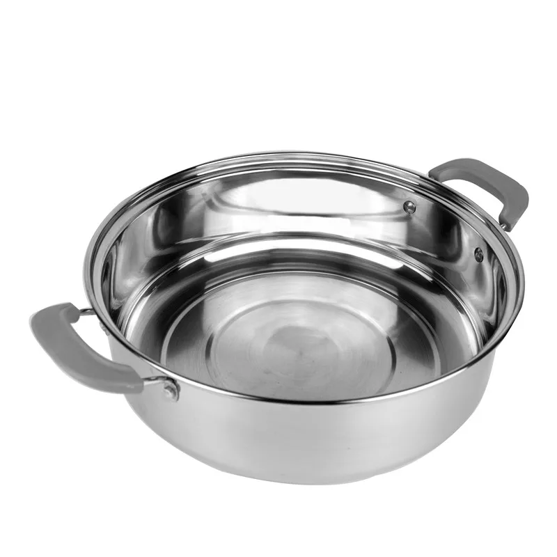 restaurant kitchen round shape stainless steel soup cooker with lid