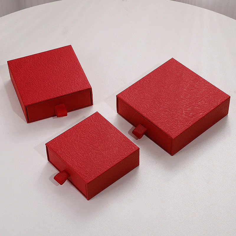 wholesale eco friendly cardboard custom logo gift ring jewelry drawer box packaging