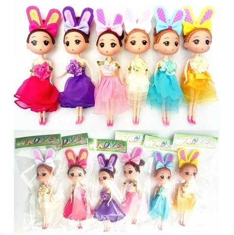 7 inch pretty girl doll rabbit ear doll toy
