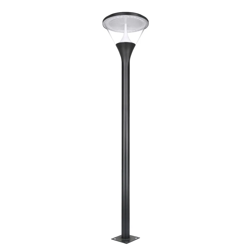 Landscape Outdoor Lawn lamp waterproof IP65 driveway Yard lighting round pole street post top Light Led Solar Garden Light