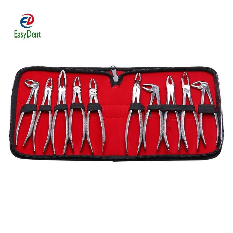 Tooth Extracting Forceps Dental Pliers for Dentist with Tool Kit Surgical Extraction Instrument