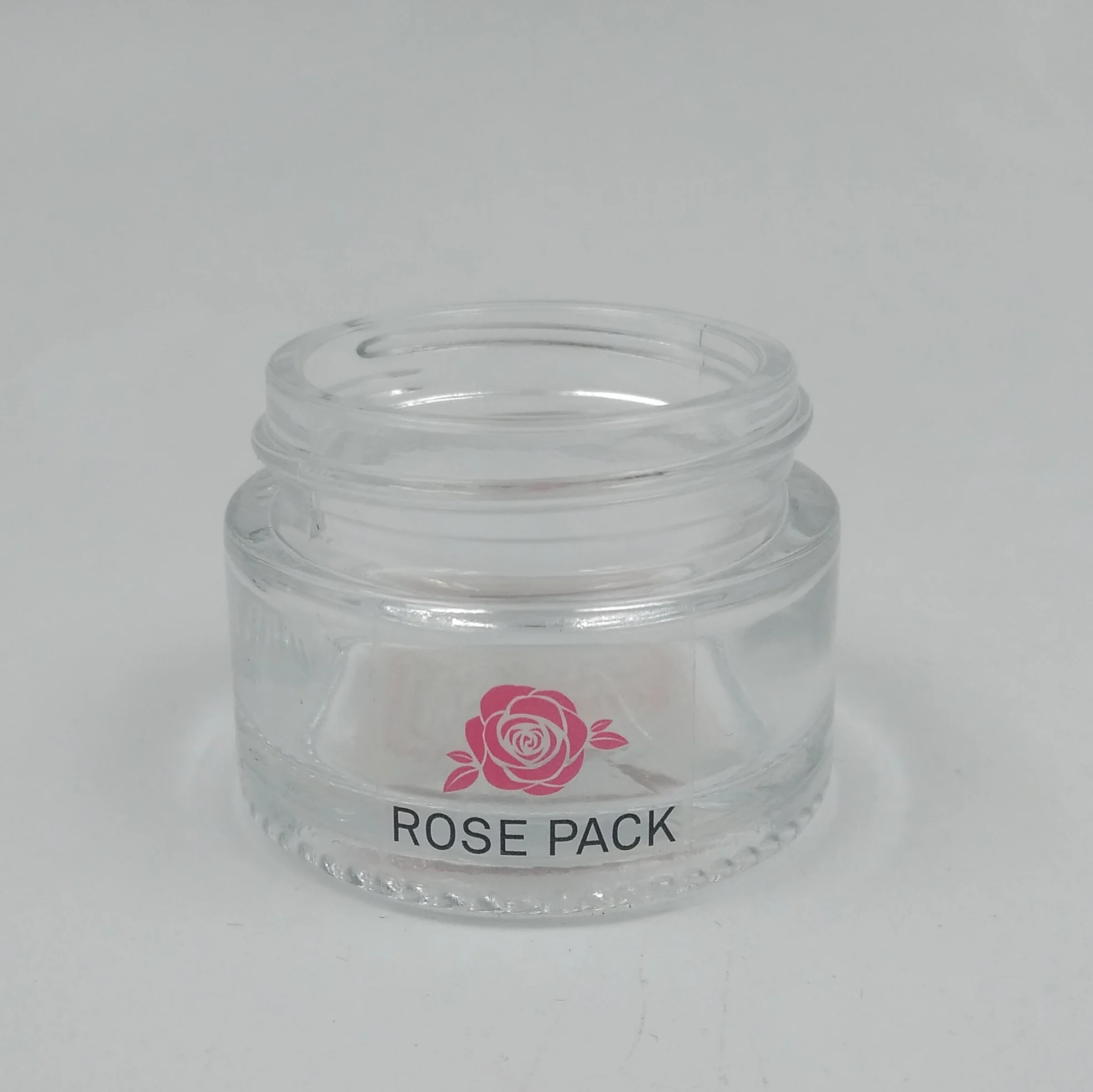 Customized color cylinder shape 15g 30g 50g cream glass jar