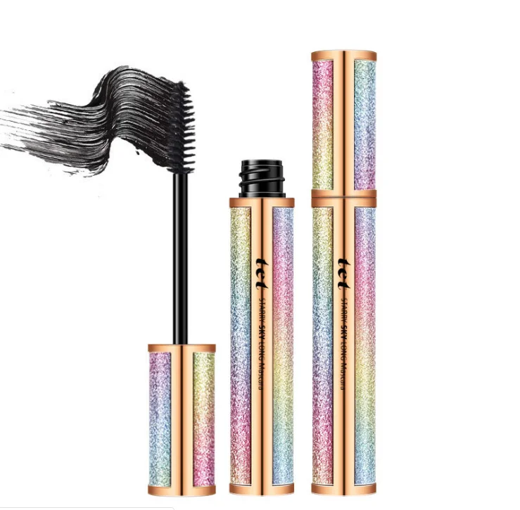 
Черная тушь для ресниц TET Starry Night водостойкая, толстая, завивающая и не размазывающая 