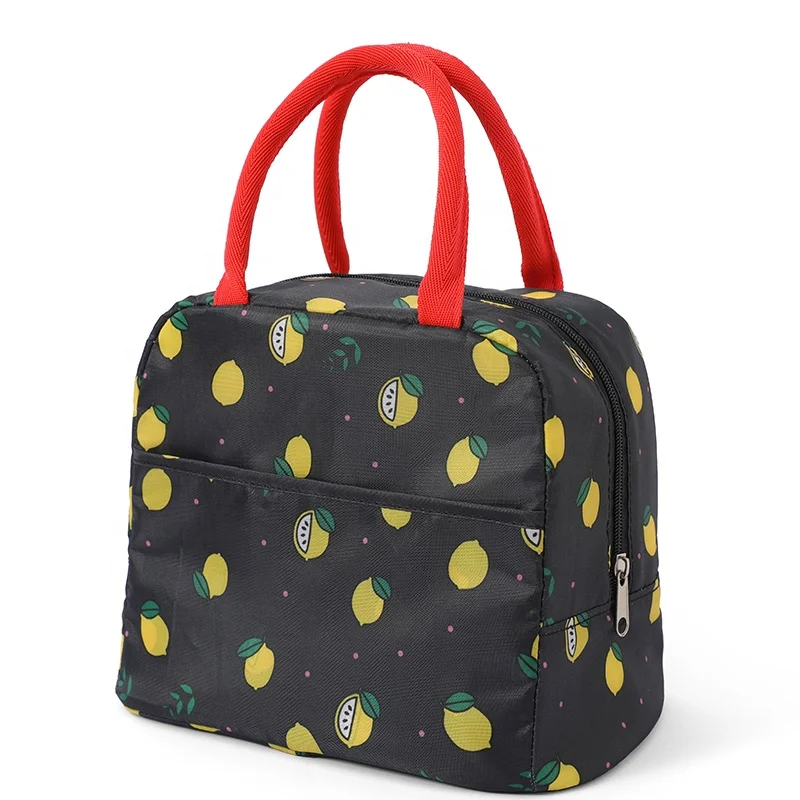 Сумка для ланча женщин смешной мультяшный детский холодильник бенто термобокс завтрака с фламинго портативный дорожный пикника