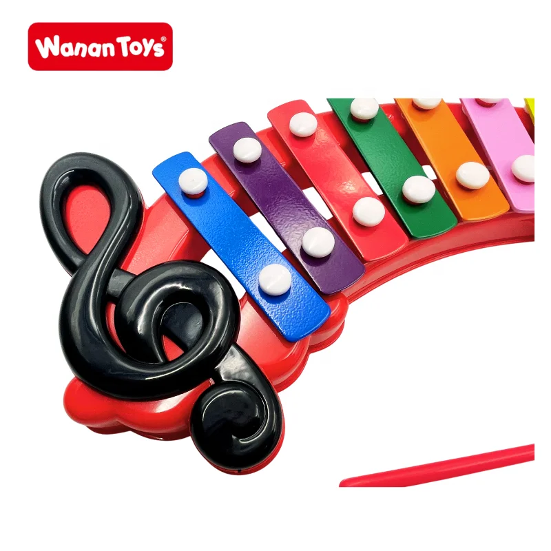 2024 High Quality children Educational music Toys  baby funny  Music Instrument Toy musical note shape plastic Xylophone toy