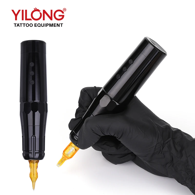 Professional S9 Rotary Tattoo Machine Wireless 4mm Stroke Pen Gun with LCD Display Flux Max Model Number PMU Tattoo Machine