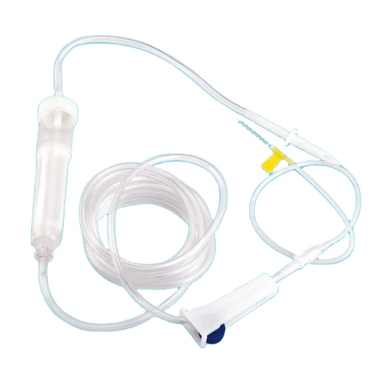 CE ISO Medical Disposable Administration Intravenous Iv Infusion Set With Flow Regulator