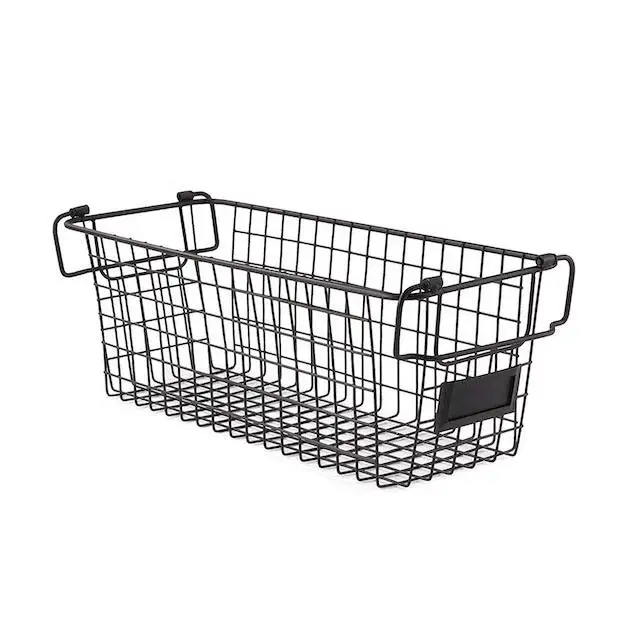 Japanese Metal Handheld Storage Basket Kitchen Snacks Desktop Toy and Clothing Storage Box