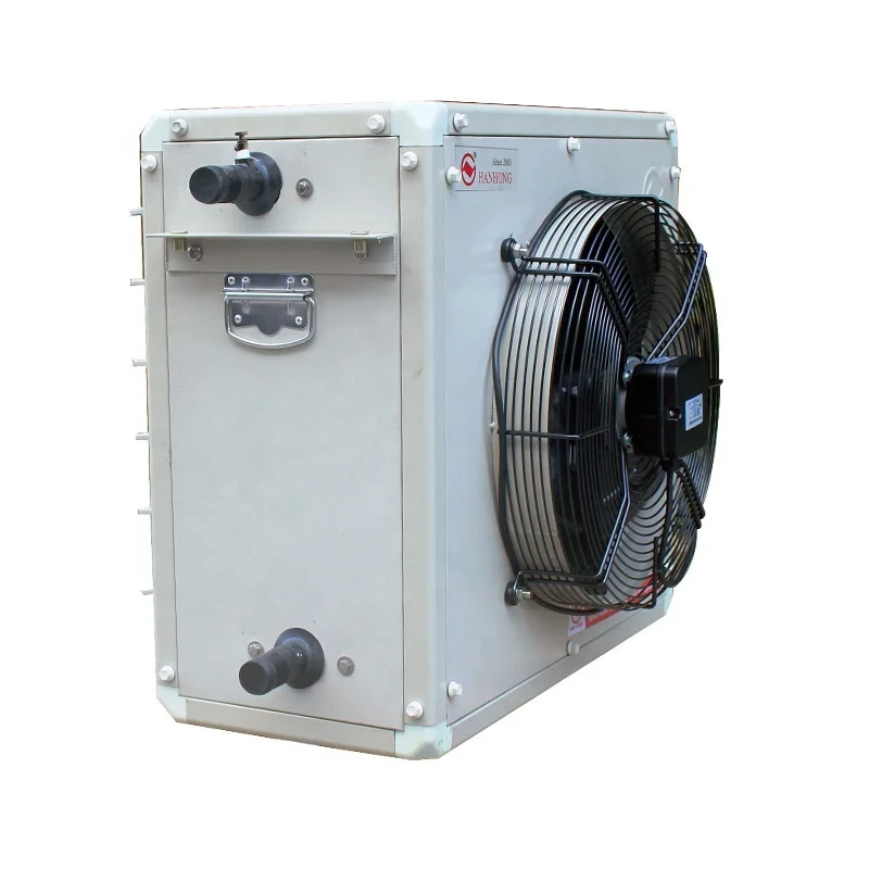 Water fed air heater and cooler unit heaters for industrial, greenhouse, poultry house, warehouse