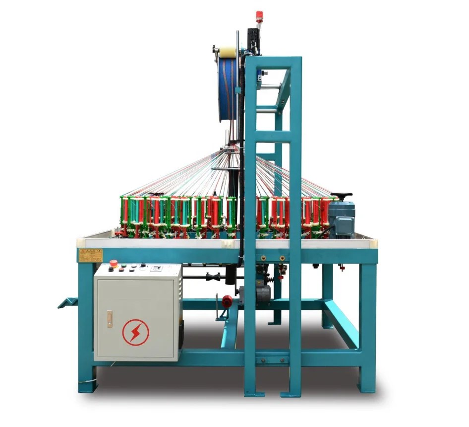 High Speed 96 Carrier Silicone Heat Shrinkable Fiber Braided Tube Sleeve Braiding Machine