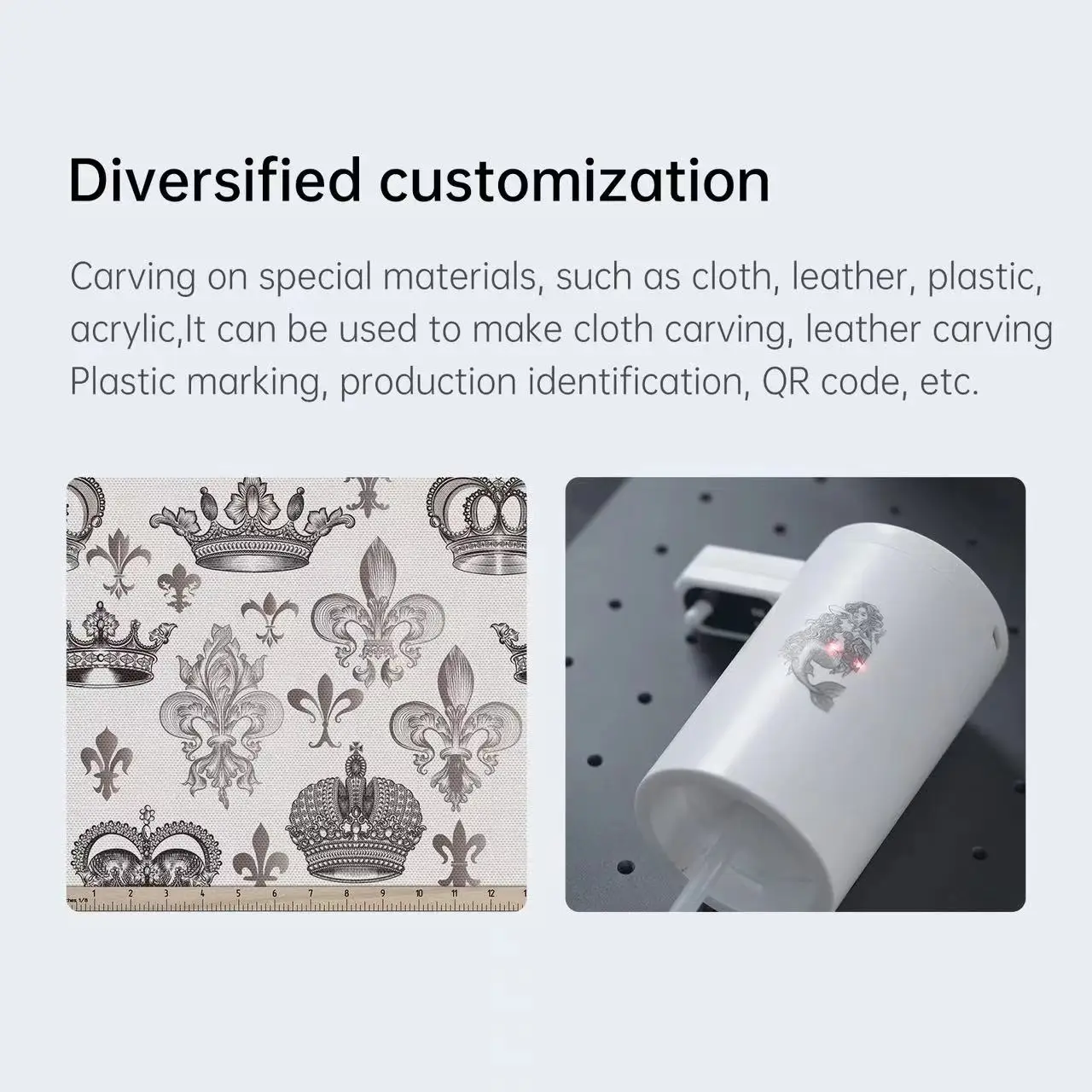 MR.CARVE M4 Dual Mini Rings Hand Held Metal Thermo Glass Bottle Caps Fiber Laser Engraving Machine For Jewelry Laser Marking