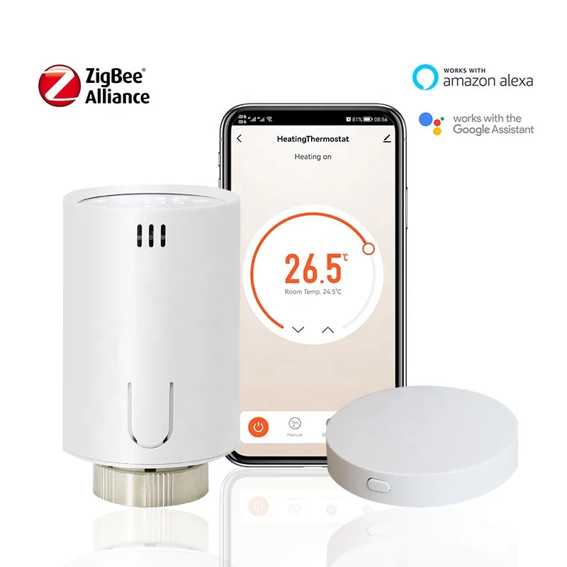 Tuya Zigbee Thermostatic Radiator Valve M30 x 1.5 body type