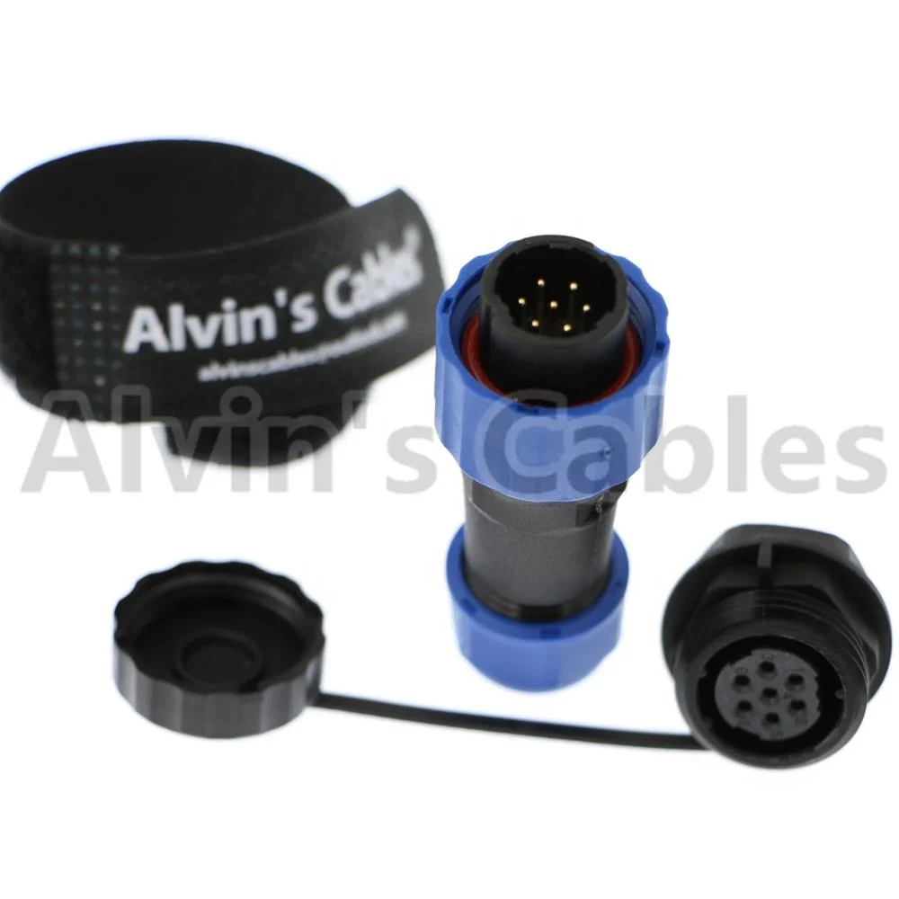 SD16 7 pin ip68 waterproof electric cable docking male plug female socket auto connector