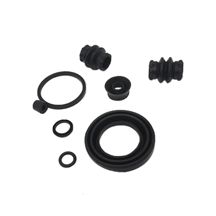 Brake Caliper Repair Kit for VW TRANSPORTER / CARAVELLE 7HB 7HJ 7EB 7EJ 7EF 2003/04 Rubber Seal Kit 1J0615423A 1J0615423B D4656