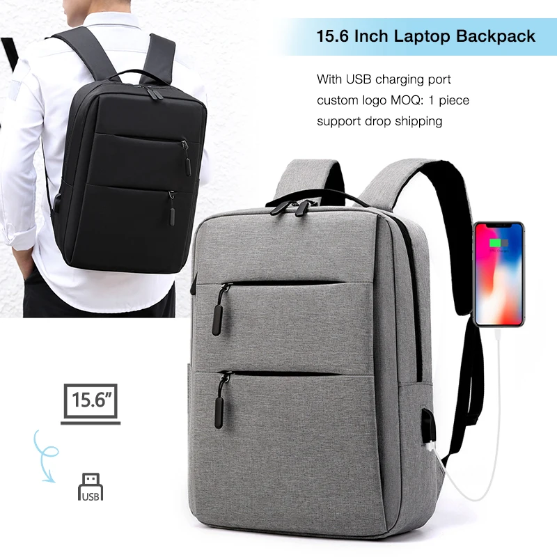 Factory Wholesale Outdoor Backpack Fashion Waterproof Rucksack Laptop Bag Backpacks With Usb For Men Boys Women