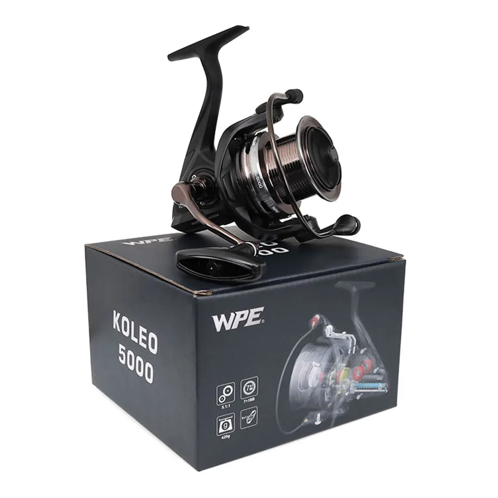 W.P.E Заводская новая катушка KOLEO 7 + 1 BBs 4800/5000/6000 другая Рыболовная Катушка 5 1: спиннинг для ловли карпа