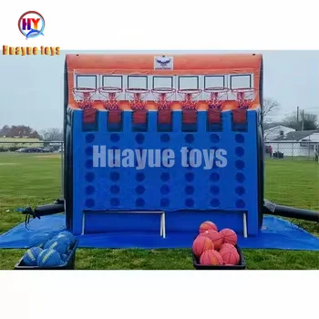 HUAYUE заводская цена командная игра наружная Коммерческая спортивная из ПВХ детская и интерактивная надувная баскетбольная стрельба