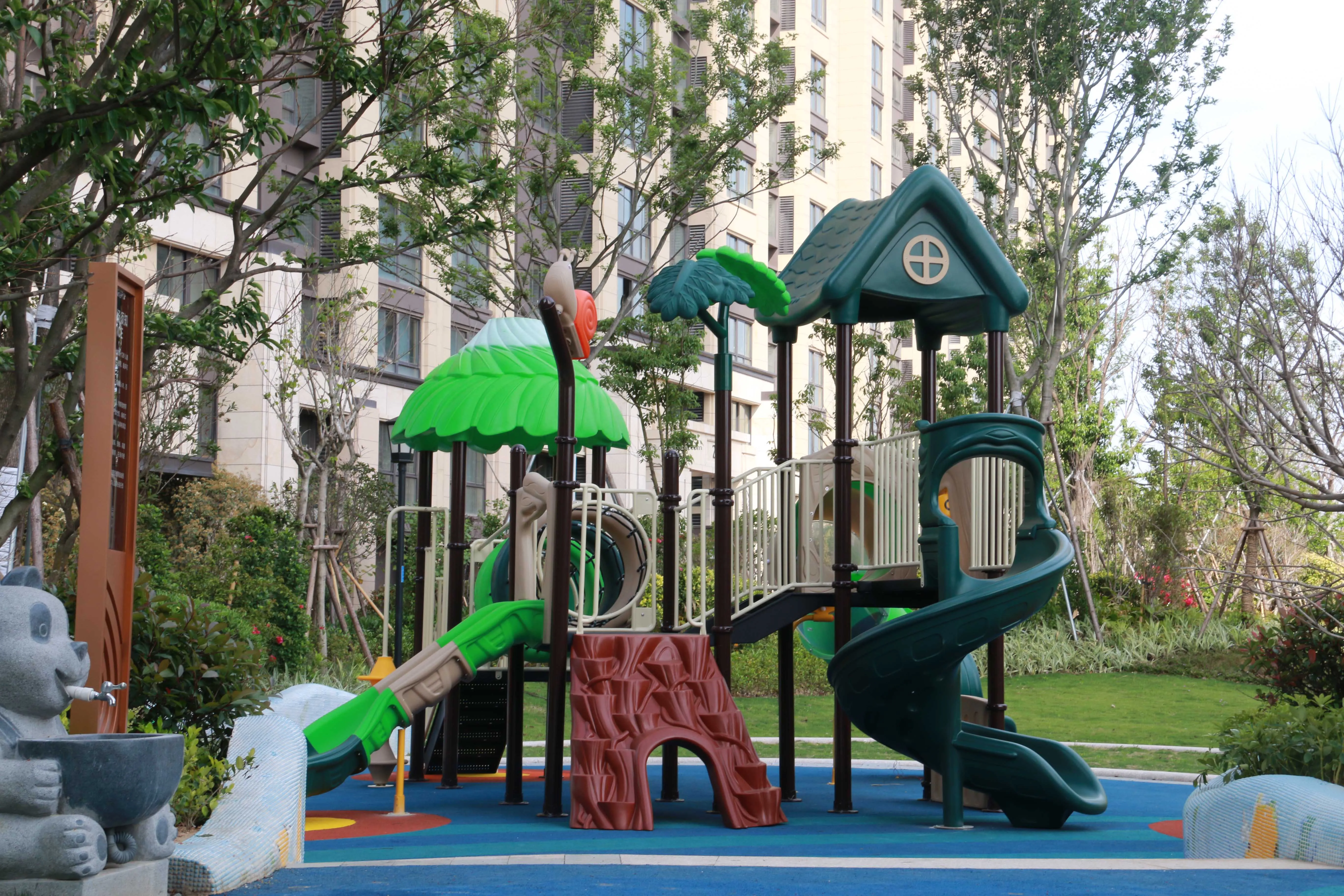 Kids Playground Climbing Outdoor Equipment Park Children Outdoor Playground Plastic Slide for Children