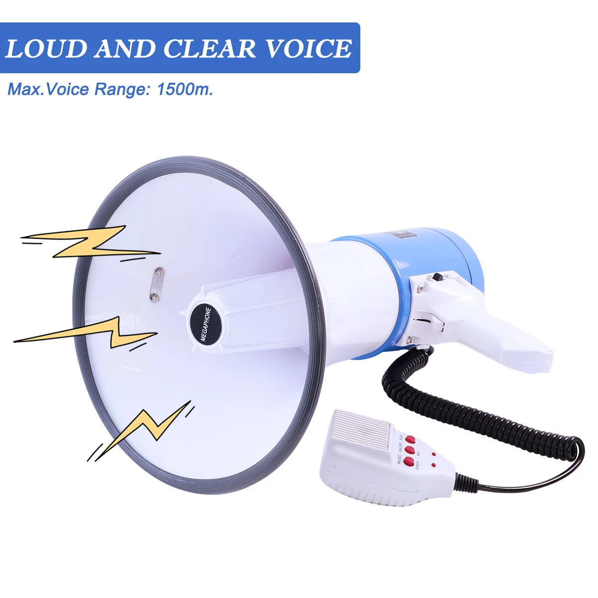 WG-MP01 Factory Megaphone with 12V 25W Megaphone Portable Megaphone