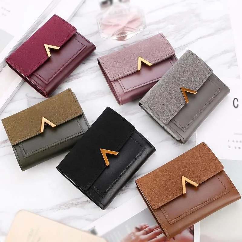 Mini Womens Wallets And Purses Short Female Coin Purse Credit Card Holder pocket small wallet for women