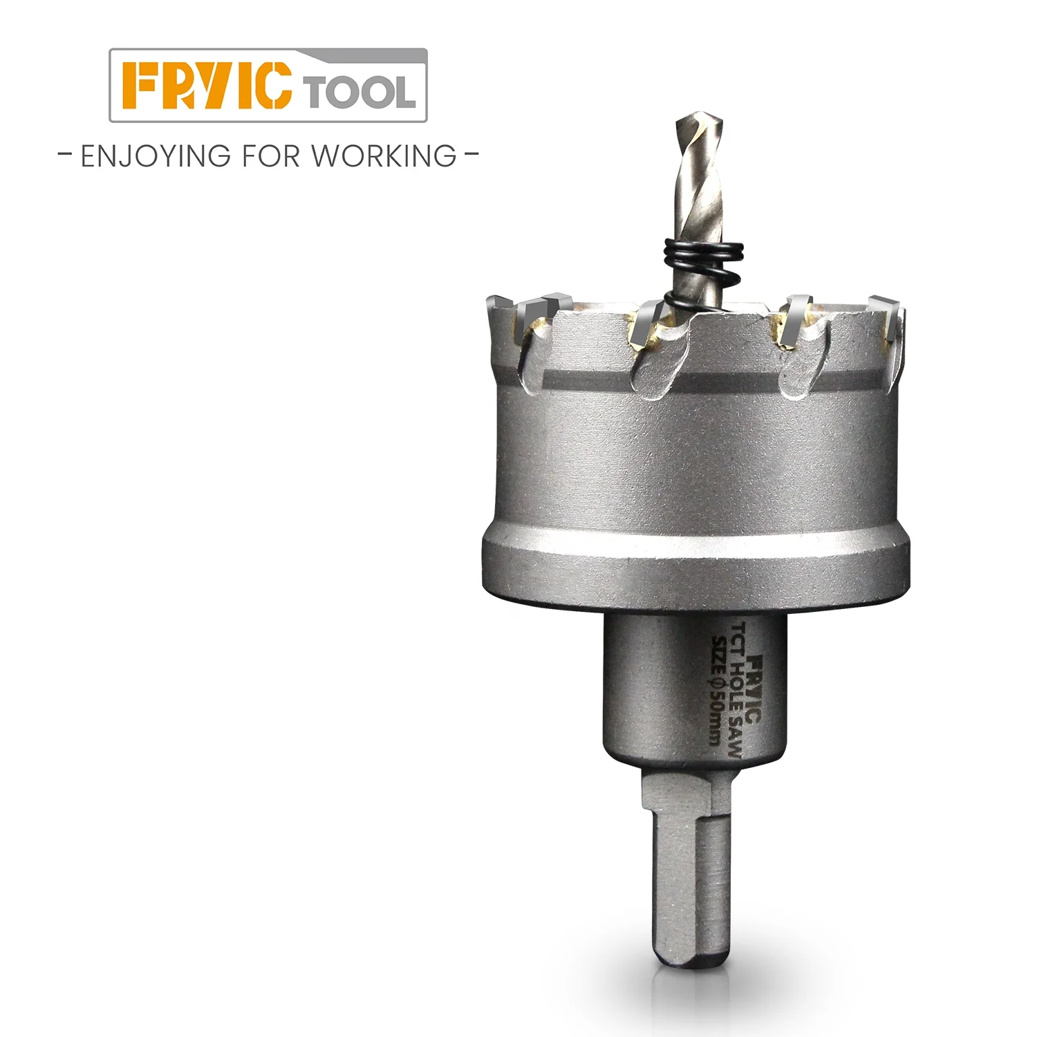 Fryic Tungsten Carbide Tipped Cutter TCT Hole Saw for 25mm thickness stainless steel plate drill bits