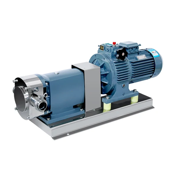 Sanitary Stainless Steel Lobe Rotor Pump with Gear Reducer