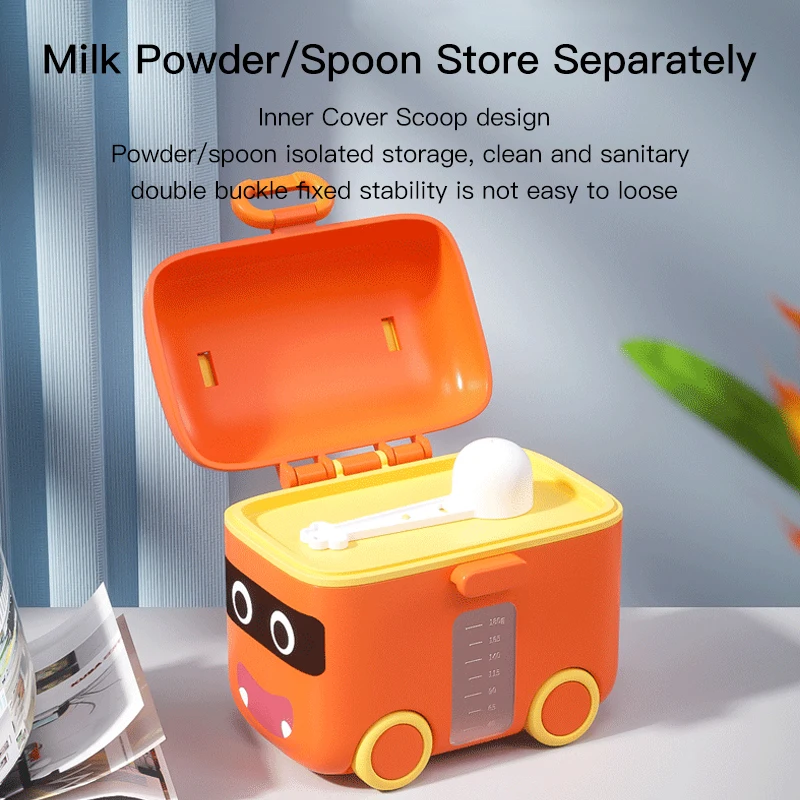 Double Seal Portable Large Capacity Milk Powder Container Baby Feeding Food Snacks Storage Box Formula Dispenser