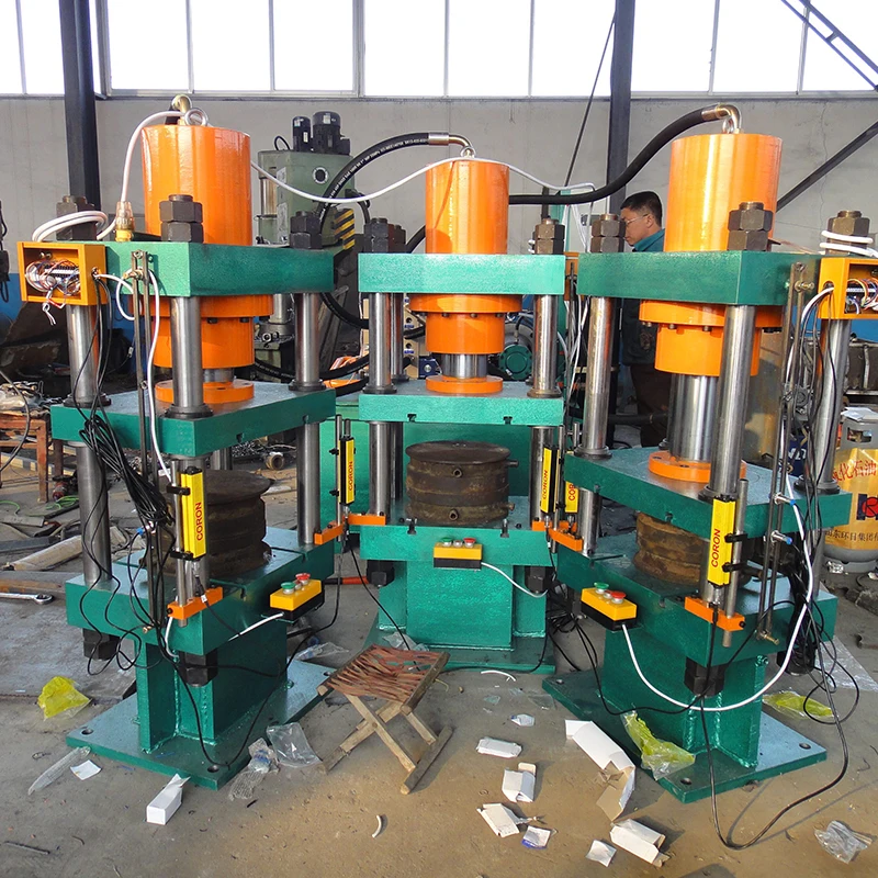 Four column hydraulic press waste plastic recycling processing and forming hydraulic press scallop plate press