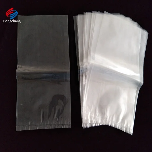 Clear Plastic PP Flat Packaging Bag With Side Gusset